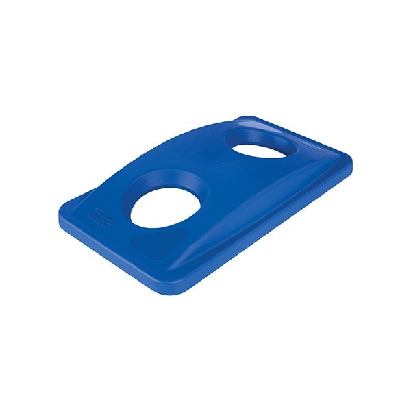 Rubbermaid Rubbermaid Slim JimRecycling Bottle and Can Lid - 23 Gallon, Blue BUY00031020 - main